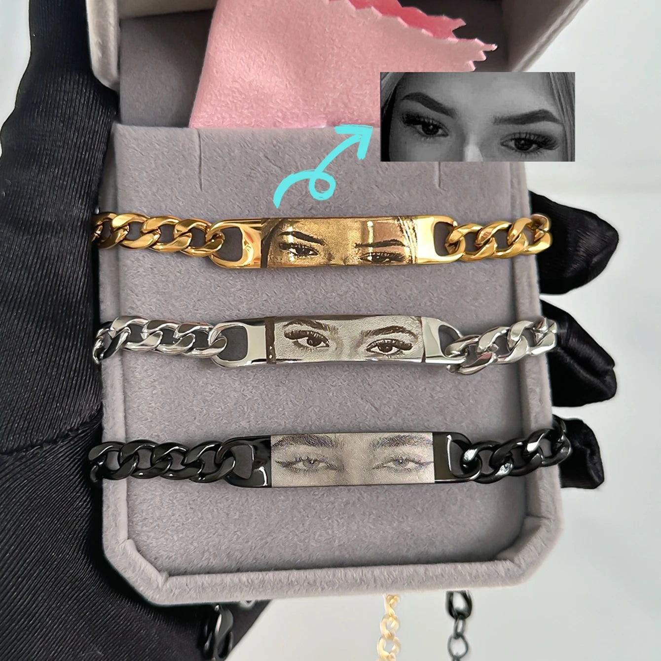 Personalisiertes Augenarmband